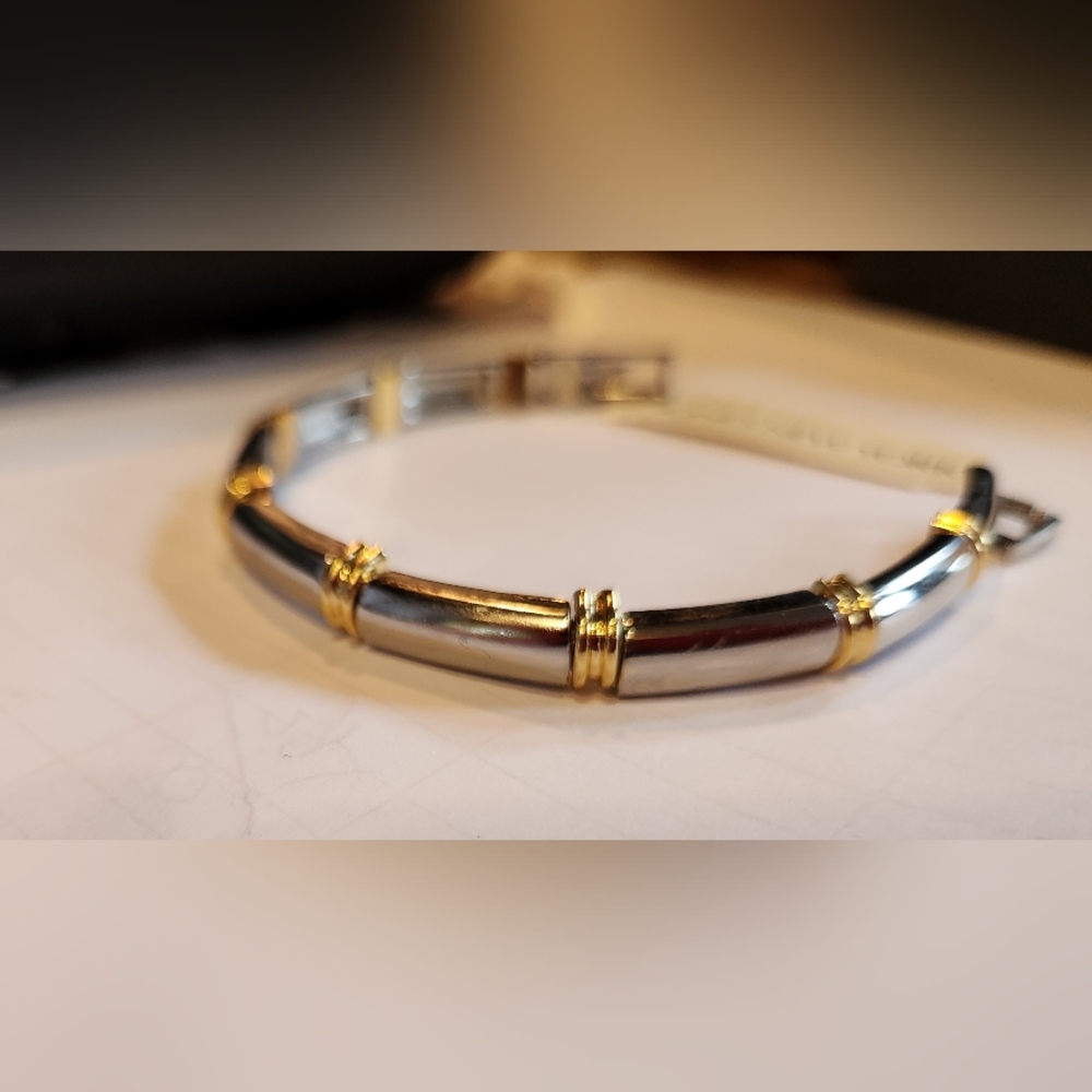 Jones New York bracelet,  silver and gold colored